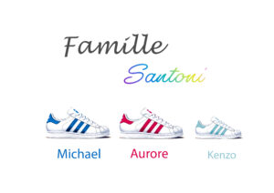 basket adidas famille 3 personnes